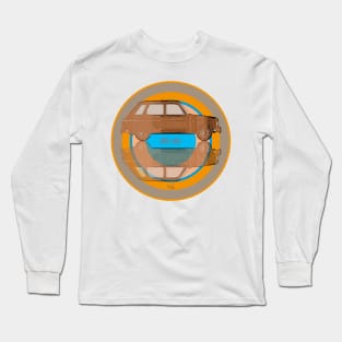 Renault 6 on target brown Long Sleeve T-Shirt